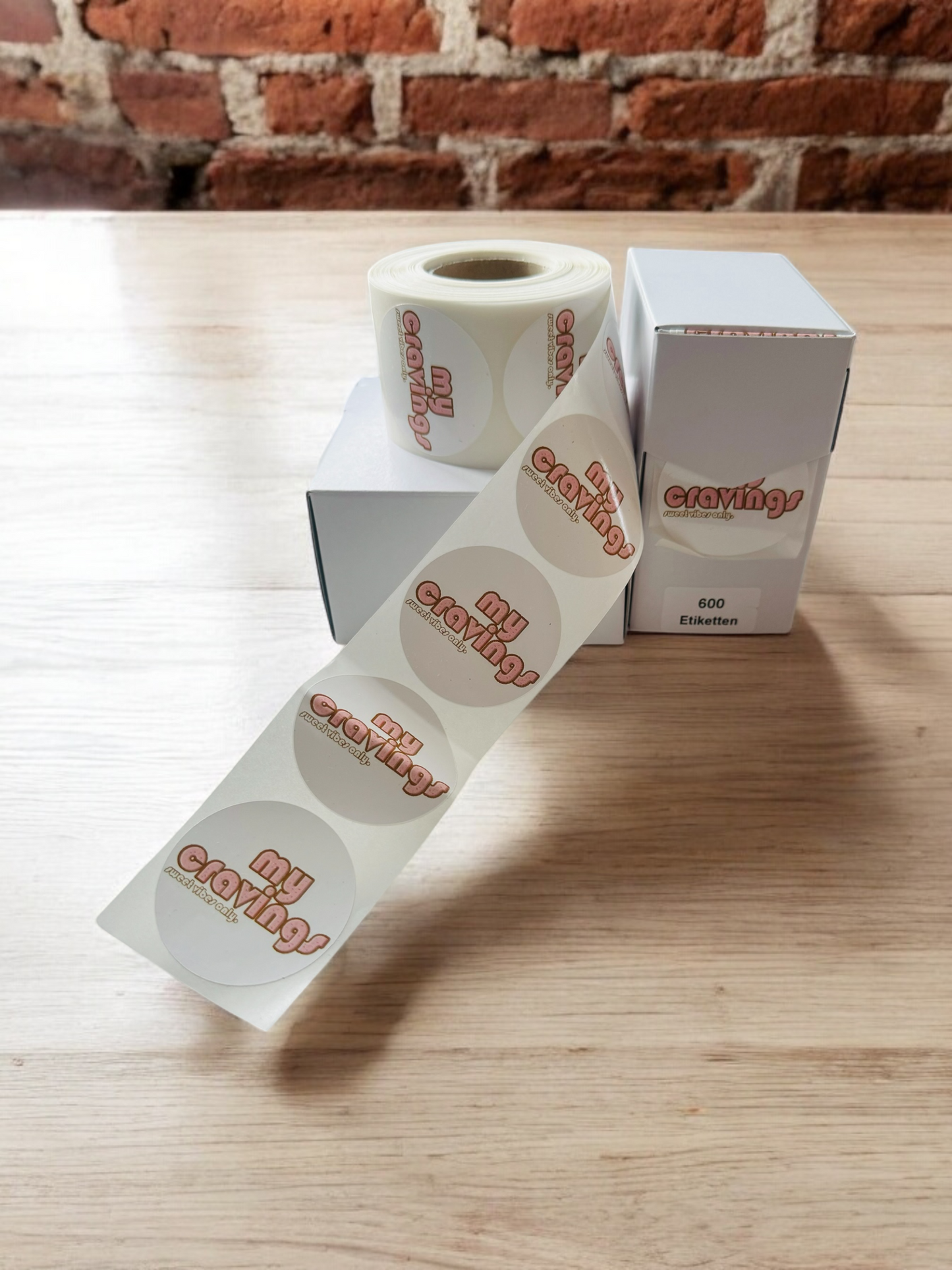 Stickers on a roll